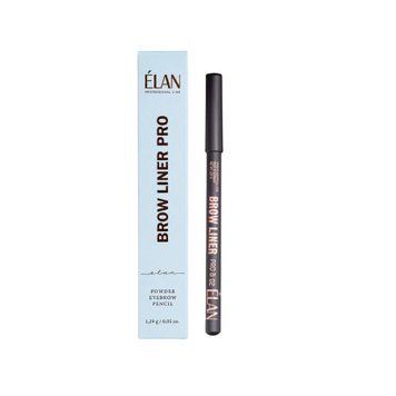 Пудровий олівець для брів ELAN Brow Liner Pro, 02 Dark Brown (Темно-коричневий) 00315 фото
