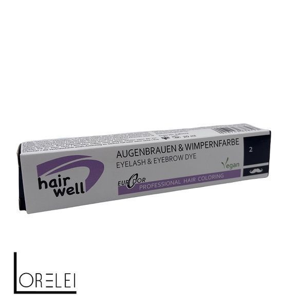 Фарба для вій Hair Well синьо-чорна , 20 мл. 00045 фото