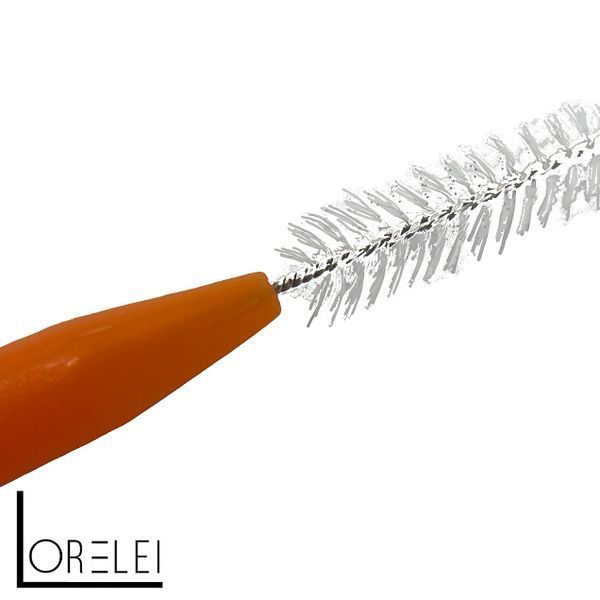 Щіточка для ламінування вій і брів Baby Brush, помаранчева 00008 фото
