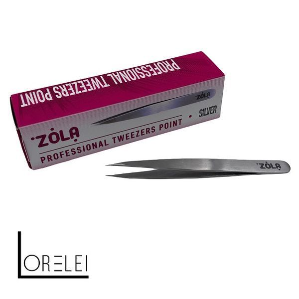 Точковий пінцет для брів ZOLA SILVER 00180 фото
