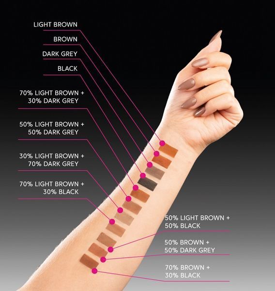 Фарба для брів та вій ZOLA Tattoo Tint Black (Чорний), 15 мл 00795 фото