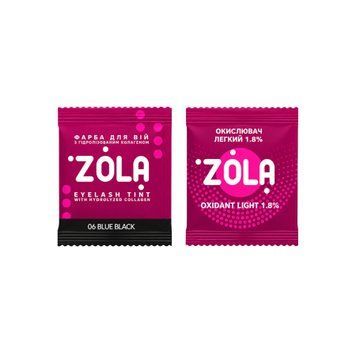 Краска для ресниц ZOLA 06 Blue Black (Сине-черная), саше 00066 фото