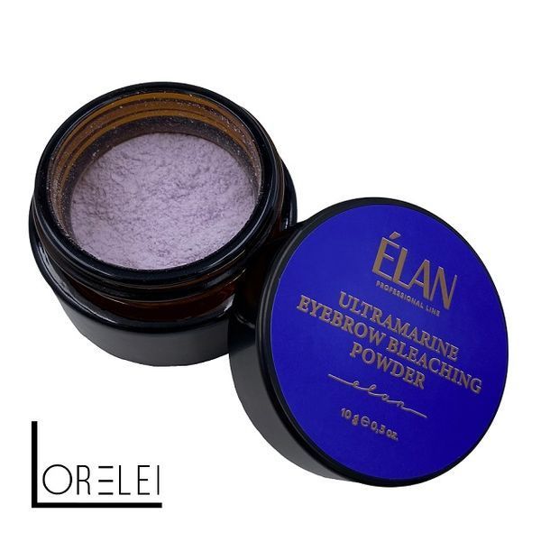 Ультрамаринова пудра для освітлення брів Elan 00385 фото