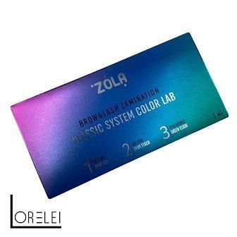 Набір препаратів для ламінування вій та брів Zola Brow&Lash Lamination Classic System Color Lab, саше 00197 фото