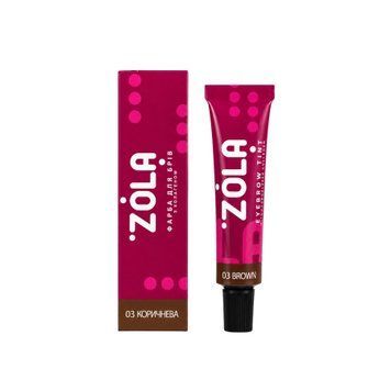 Краска для бровей ZOLA 03 Brown (Коричневый), 15 мл 00745 фото