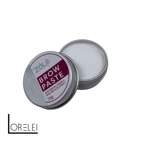 Паста для бровей ZOLA BROW PASTE,белая 00116 фото