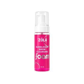 Пенка для бровей ZOLA Bubblegum Brow Cleansing Foam (Бабл Гам), розовая, 150 мл 00521 фото