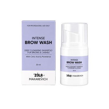 Шампунь для глибокого очищення брів та вій ZOLA x Makarevich Intense Brow Wash, 30 мл 00794 фото