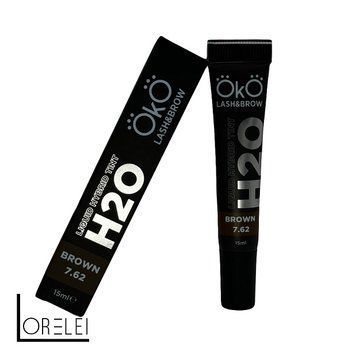 Краска для бровей и ресниц OkO Liquid Hybrid Tint H20 Brown 7.62, 15 мл 00404 фото