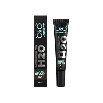 Фарба для брів та вій OKO Liquid Hybrid Tint H2O Dark Brown 5.7, 15 мл 00404 фото